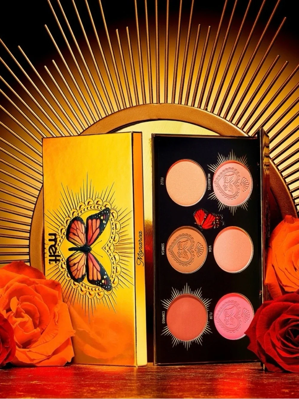 Melt Cosmetics Butterfly Gold & Pink Makeup Collection